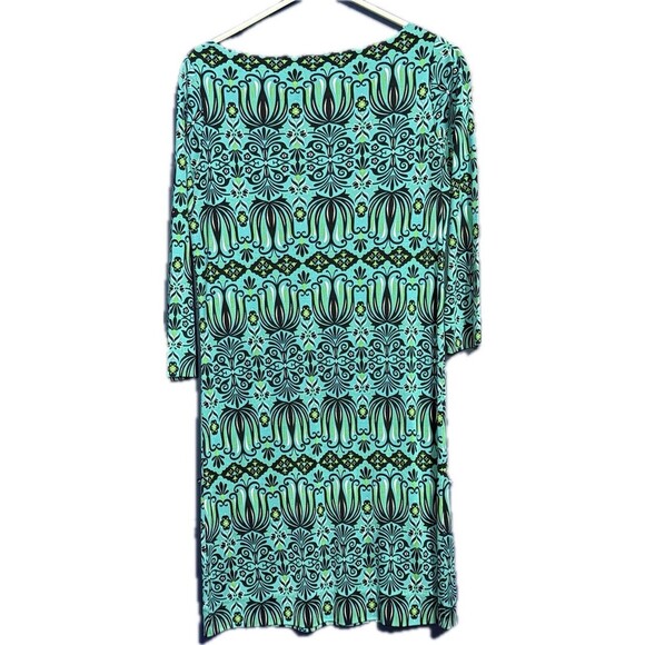 Tory Burch 100% Silk Sheath Geometric Print Dress Size XS - Picture 2 of 3